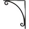 Ekena Millwork Legacy Wrought Iron Bracket, (Single center brace), Antiqued Pewter 1 1/2"W x 7 1/2"D x 10"H BKTM01X07X10SLEAPW - alternate 3